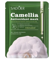 SADOER Антиоксидантная увлажняющая маска муляж для лица с экстрактом камелии. 25гр.
